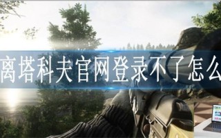 逃离塔科夫官网登录不了怎么办