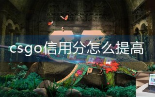 csgo信用分怎么提高