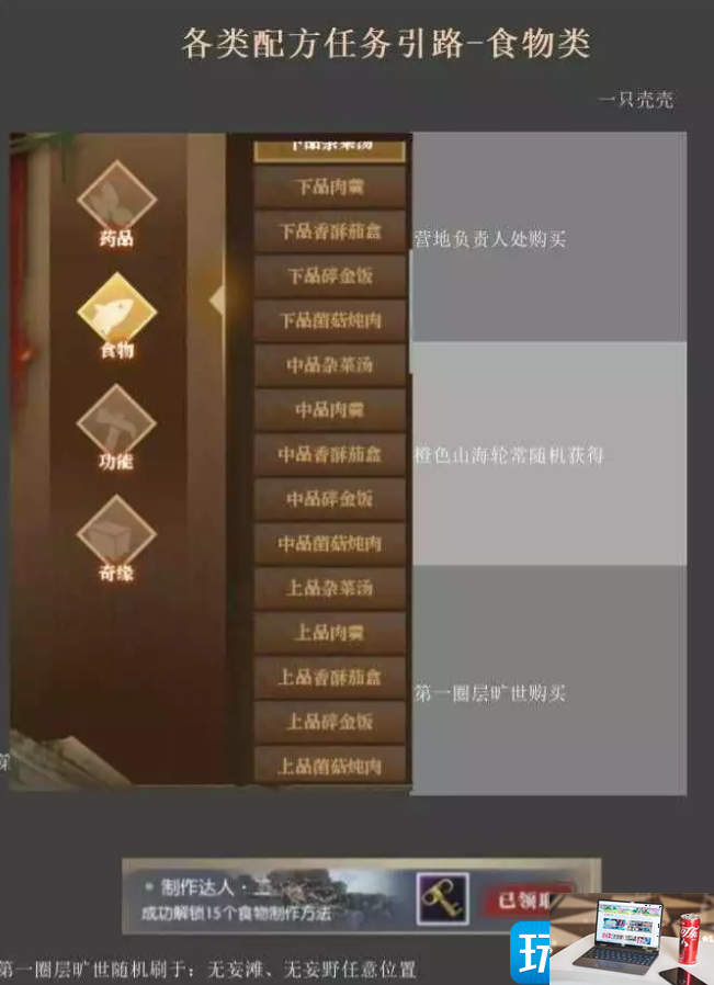逆水寒食物类配方任务位置在哪里-第1张图片-零力游戏日记