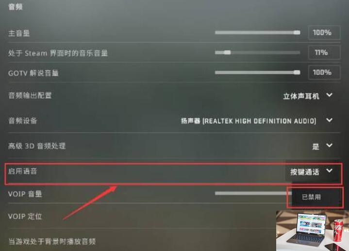 csgo语音已禁用怎么取消-第2张图片-零力游戏日记